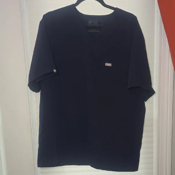 Men's Figs Blue Short Sleeve Tee - Picture 1 of 5